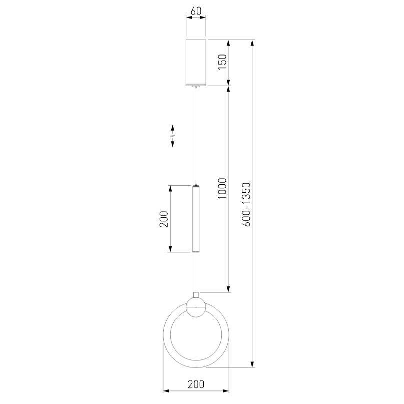 Подвесной светильник Eurosvet Rim 90165/1 черный жемчуг