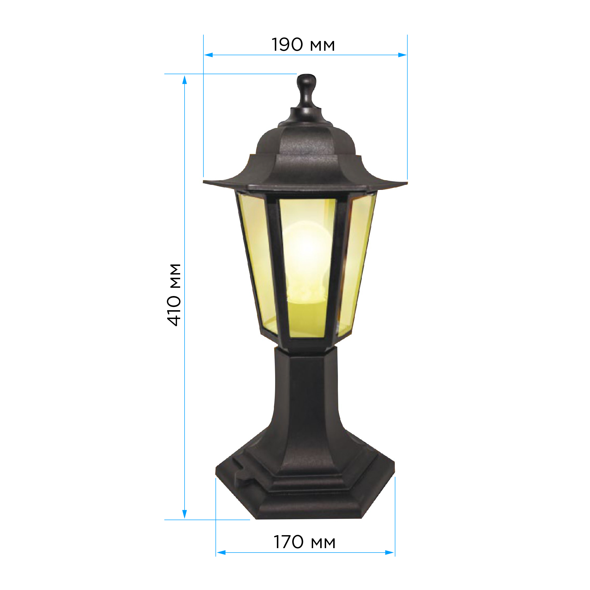 Уличный светильник Apeyron Оскар 11-97ЧЕР