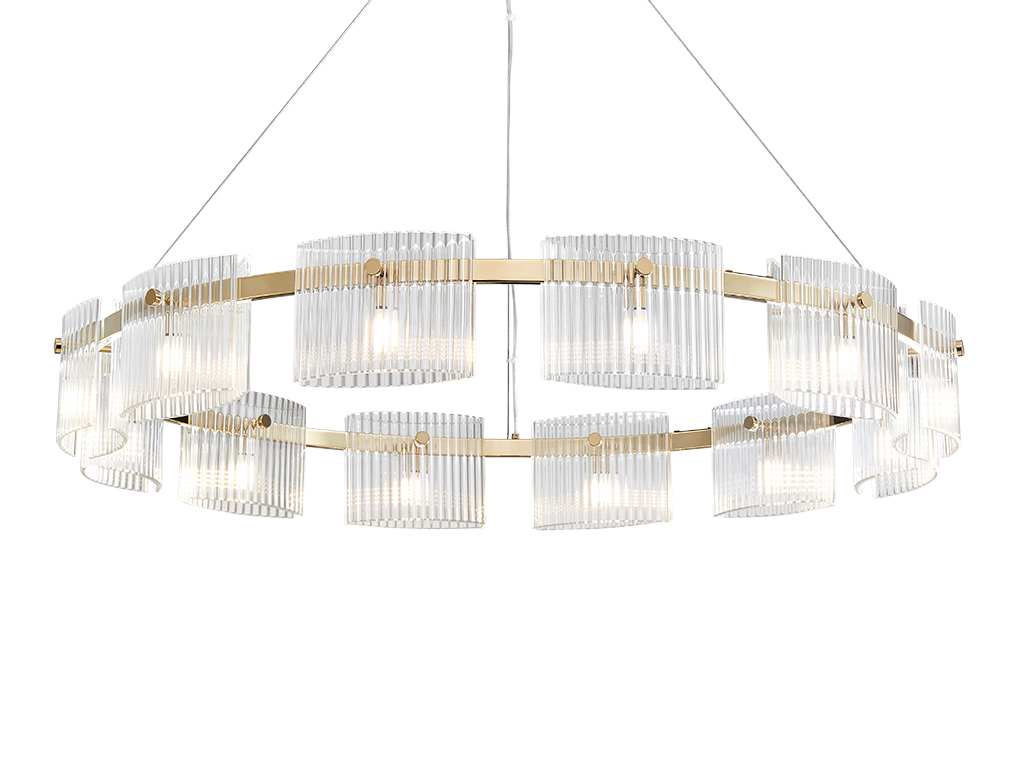 Подвесная люстра Newport 4539+3/S gold М0066742