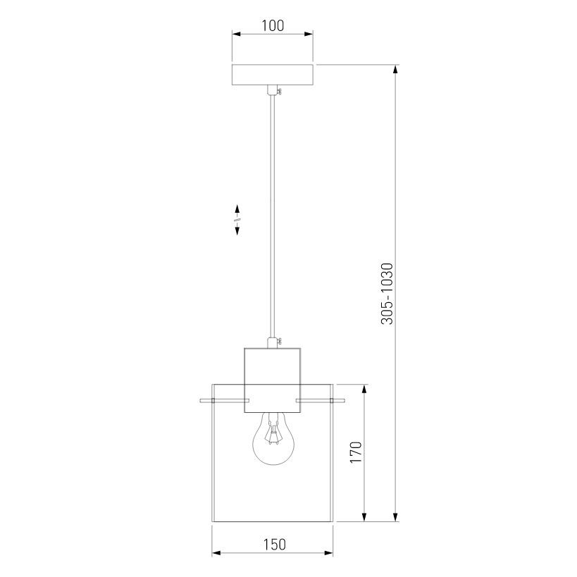 Подвесной светильник Eurosvet Trim 50227/1 дымчатый