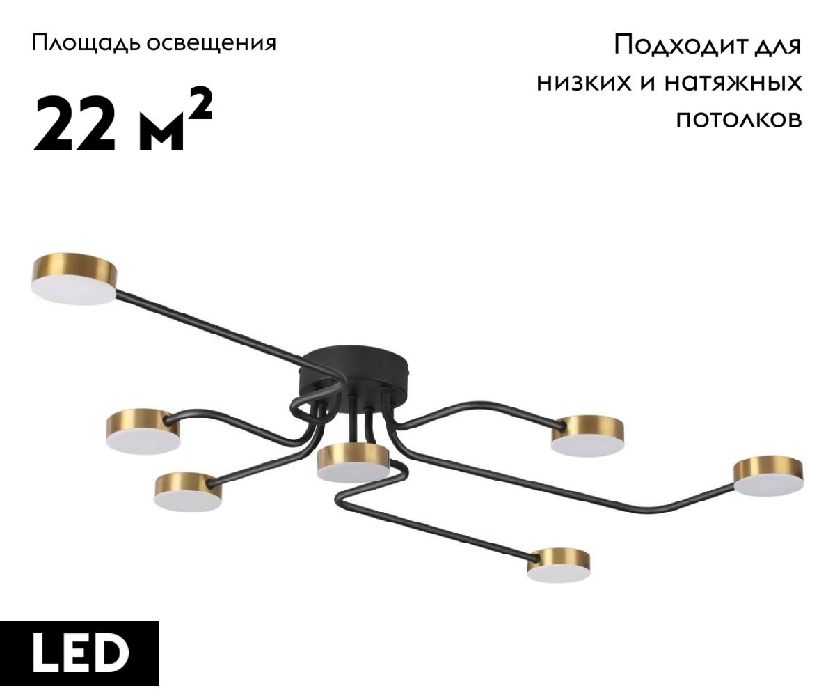 Потолочная люстра Lumion Flint 6532/99CL