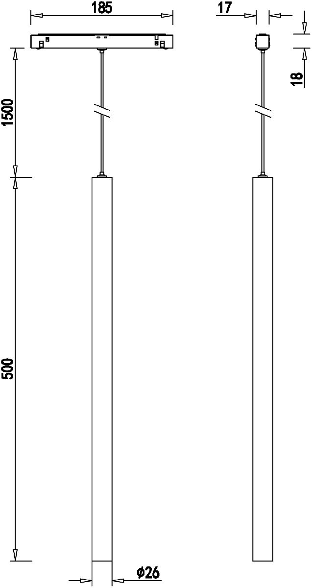 Трековый светильник Donolux Uno DL20301WW5BS