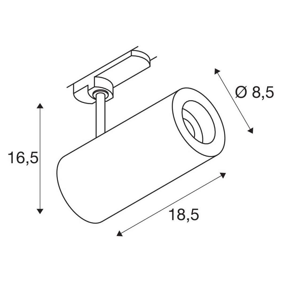 Трековый светильник SLV S-Track Dali Numinos 1004478