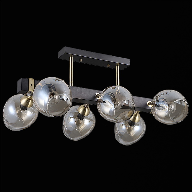 Люстра на штанге Illumico IL9736-6CSQ-79 BK AB