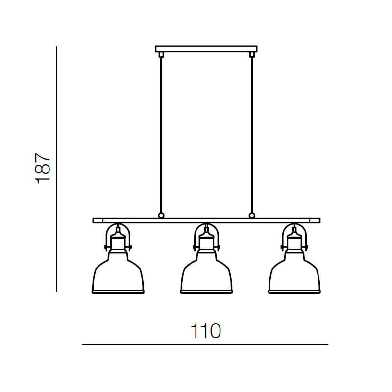 Подвесной светильник Azzardo Darling 3 line AZ2144
