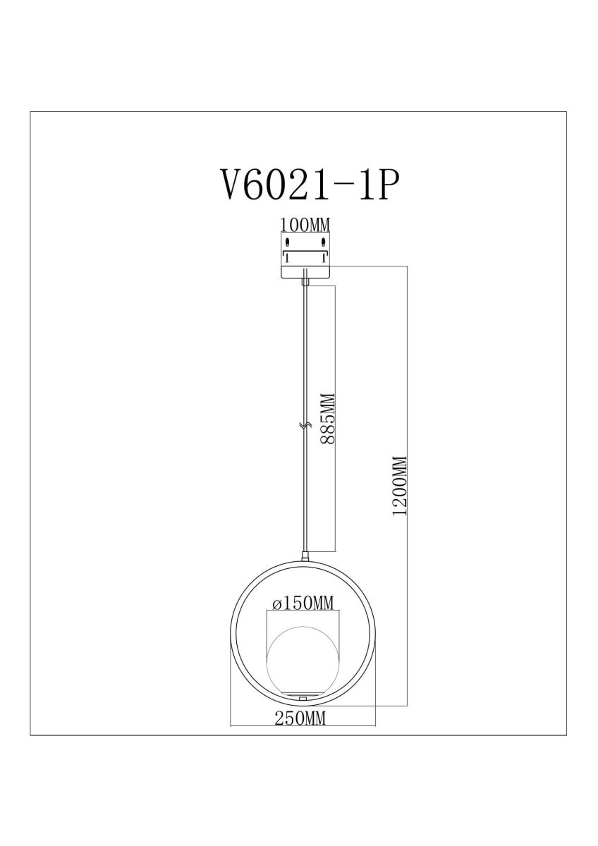 Подвесной светильник Moderli Barocco V11578-1P