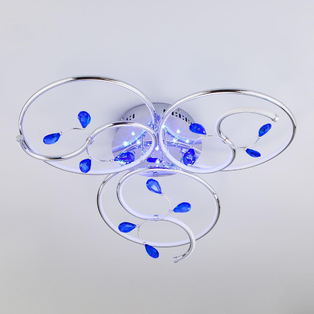 Потолочный светодиодный светильник Eurosvet Venera 90131/3 хром