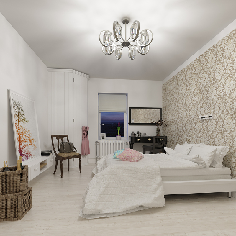 Потолочная люстра Eurosvet Loraine 10128/8 сатин-никель/прозрачный хрусталь Strotskis Smart (10095/8)