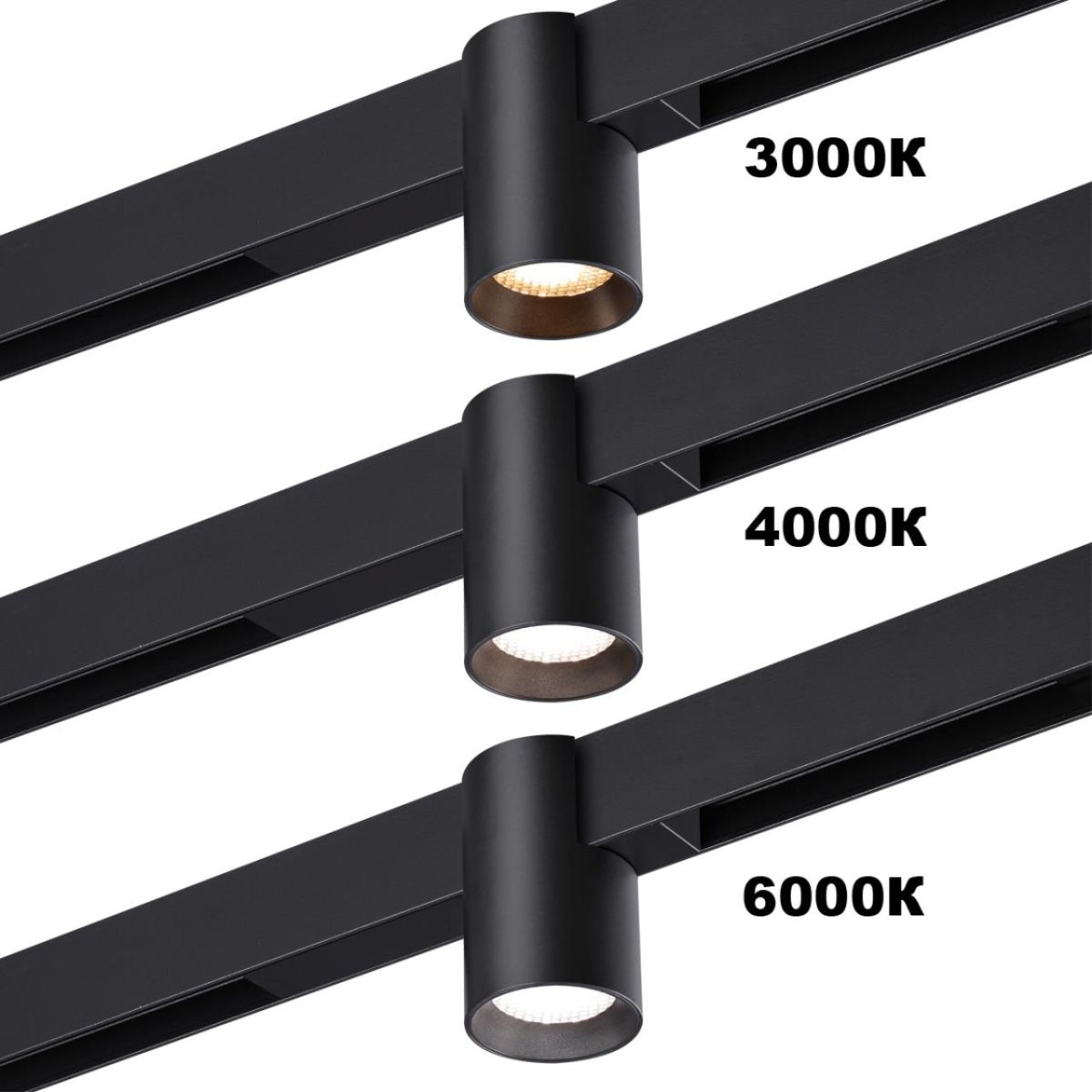 Трековый светодиодный светильник с переключателем цветовой темперетуры Novotech Port Vector 359954