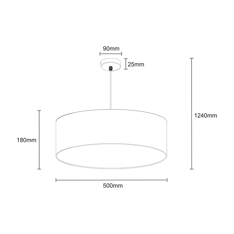 Подвесная люстра Zumaline ANDREA HP1392-500-BL+PB