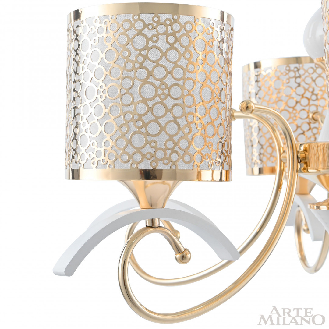 Подвесная люстра Arte Milano Florentia-9787 309787/6 Wh/Gd