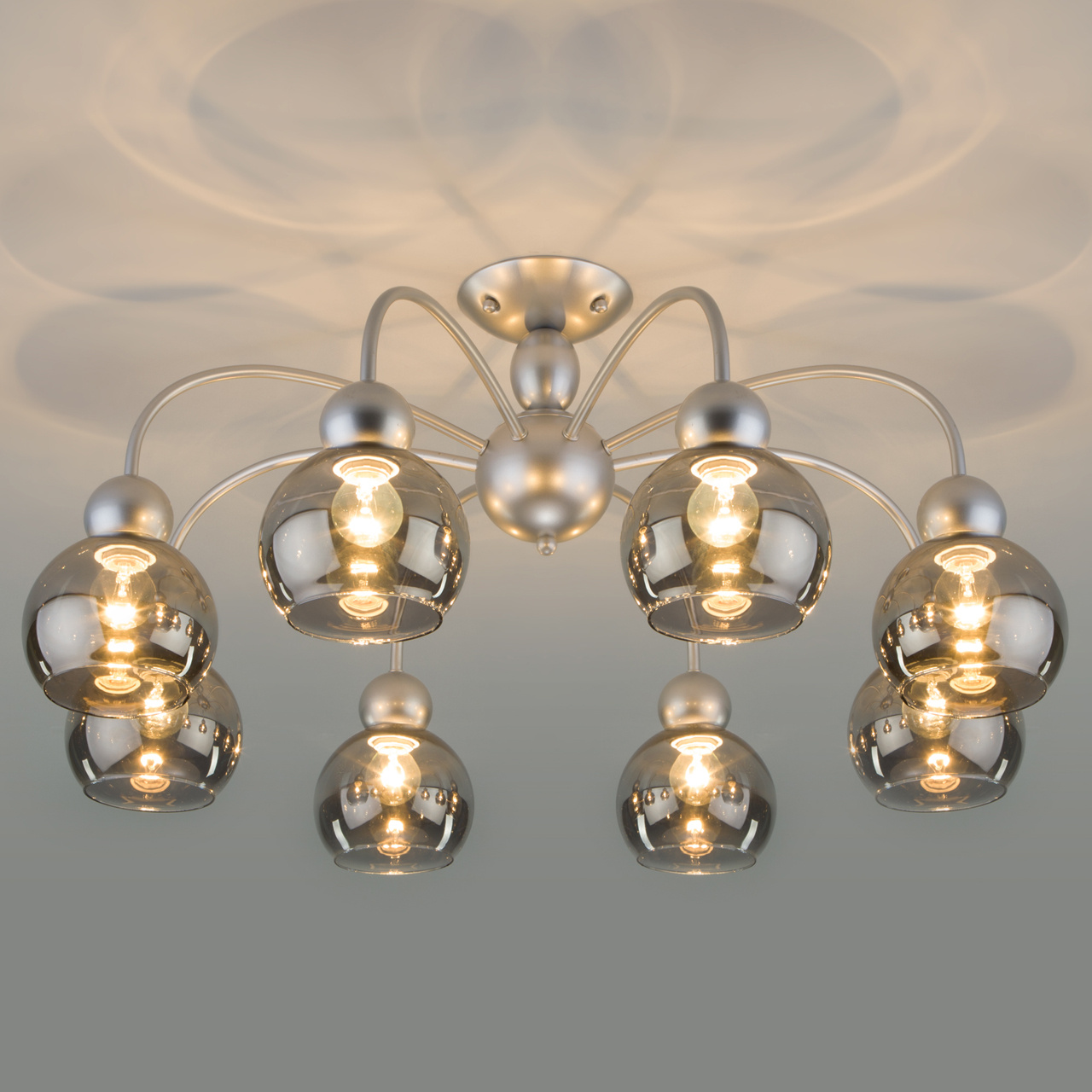 Потолочная люстра Eurosvet Fabia 30148/8 серебро