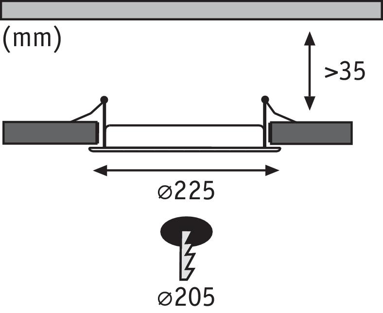 Встраиваемый светодиодный светильник Paulmann Premium Line Panel 92034