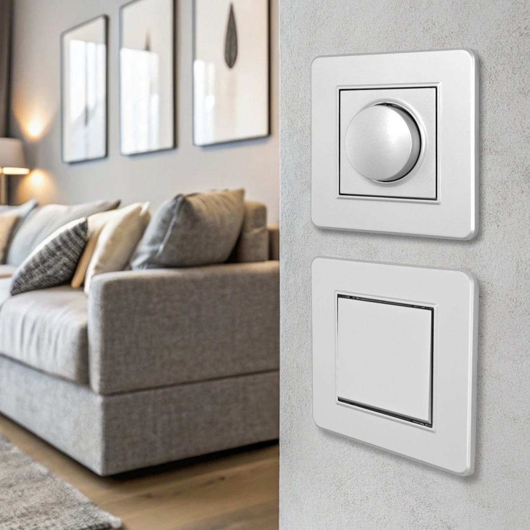 Диммер с рамкой Arte Milano SET16-1-48-1 silver