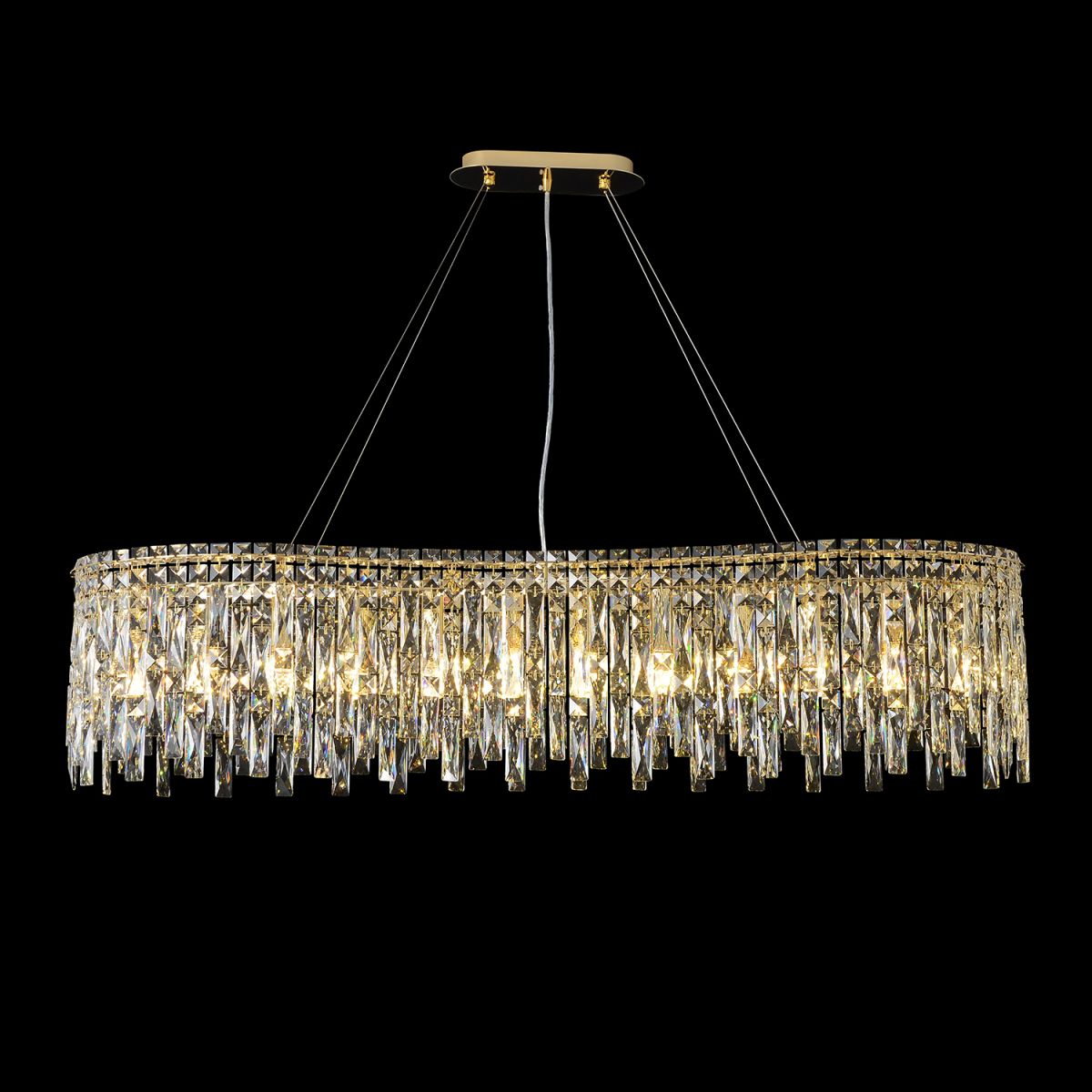 Подвесная люстра Crystal Lux ABRIL SP12 L1200 GOLD
