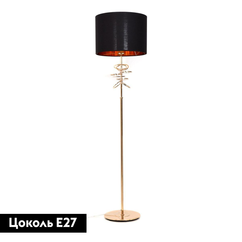 Торшер Lumina Deco Milari LDF 5530 F.GD+BK