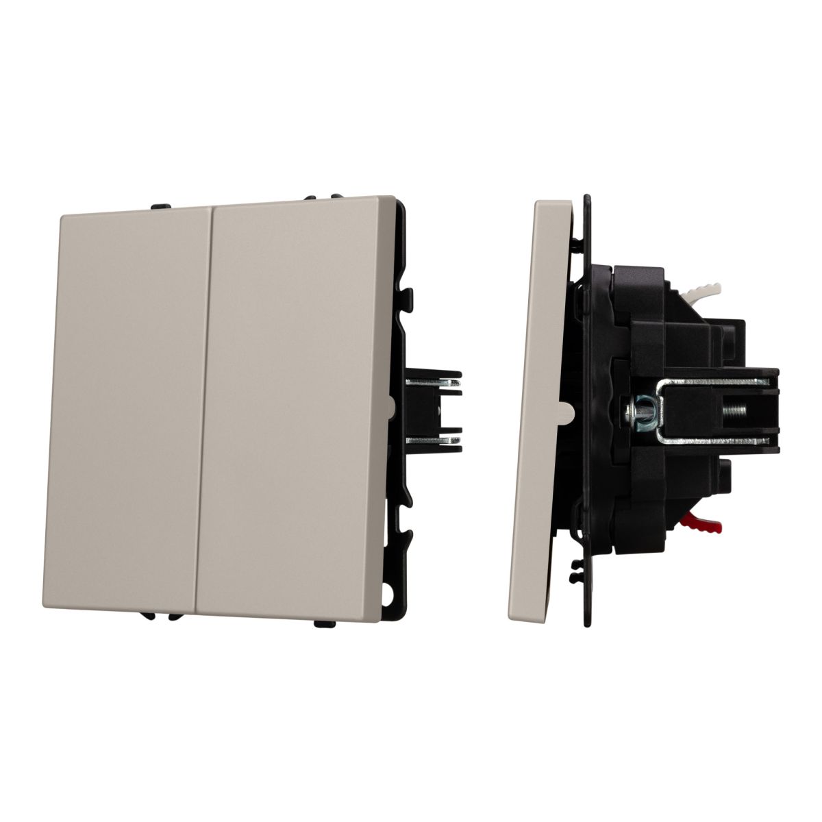 Выключатель звонковый 2 кл софт-тач кашемир Arlight SWT-MKR2-SFPL-CA (250V, 10A) 061785(1)