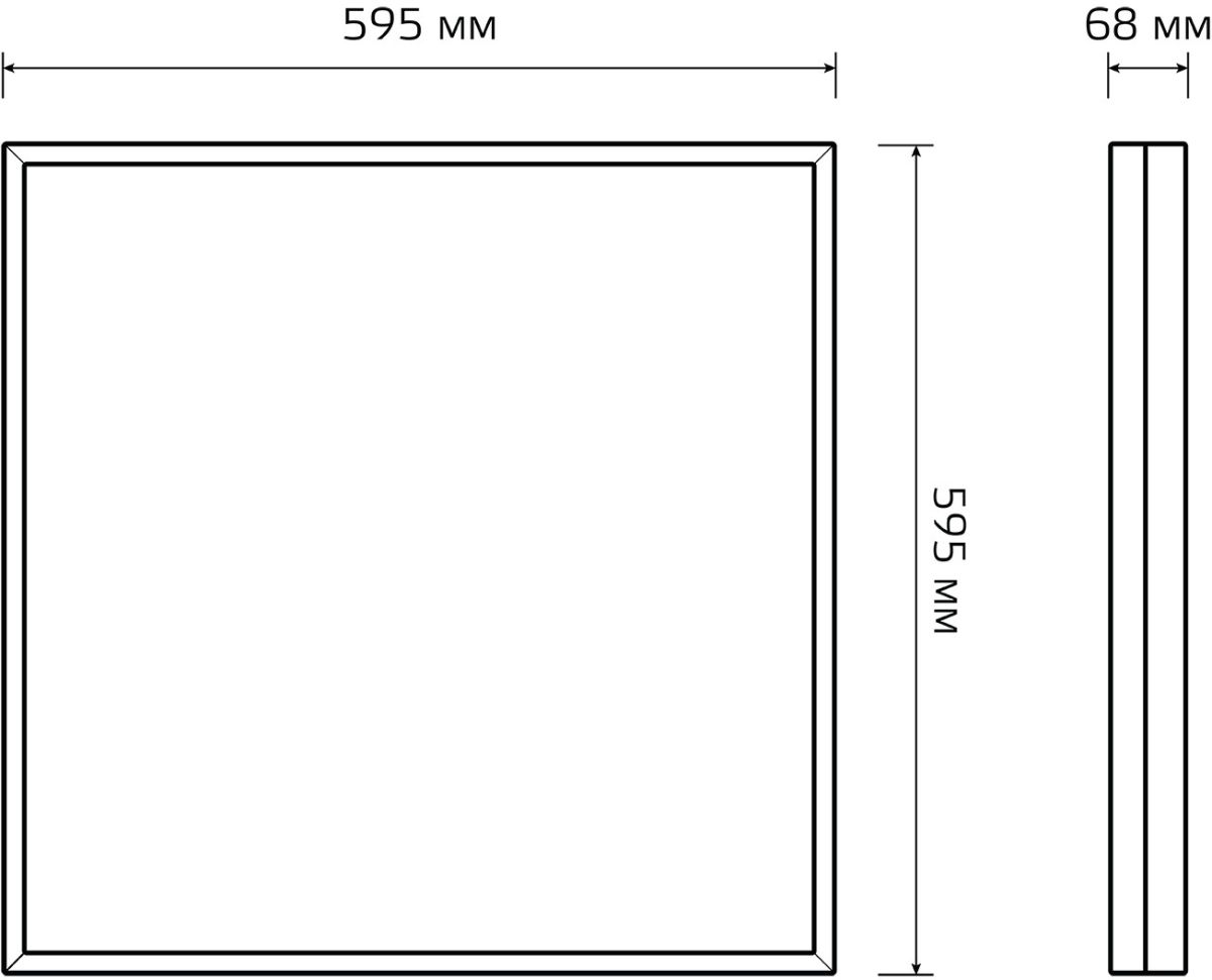 Светодиодная панель Gauss Mir G1-A0-00070-01GA2-5403040