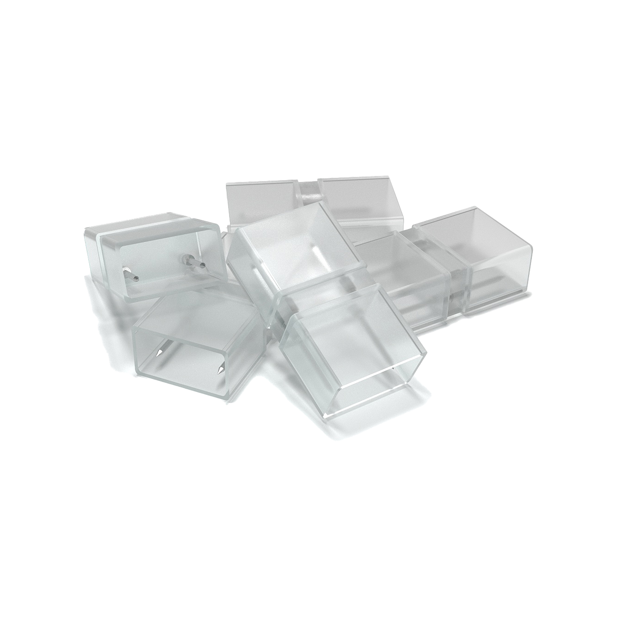 Комплект прямых коннекторов OGM для светодиодной ленты 220В smd2835 120д/м 5шт AC-02