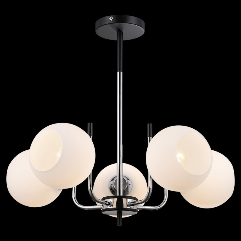 Люстра на штанге Illumico IL0371-5PSQ-79 BK CR