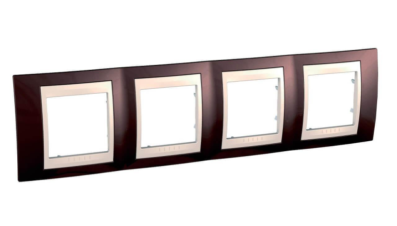 Рамка 4-постовая Schneider Electric Unica Хамелеон MGU6.008.551