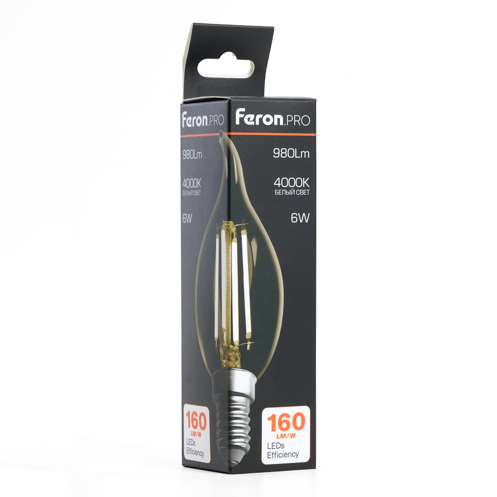 Лампа светодиодная Feron LB-1216 E14 6W 4000K 51263