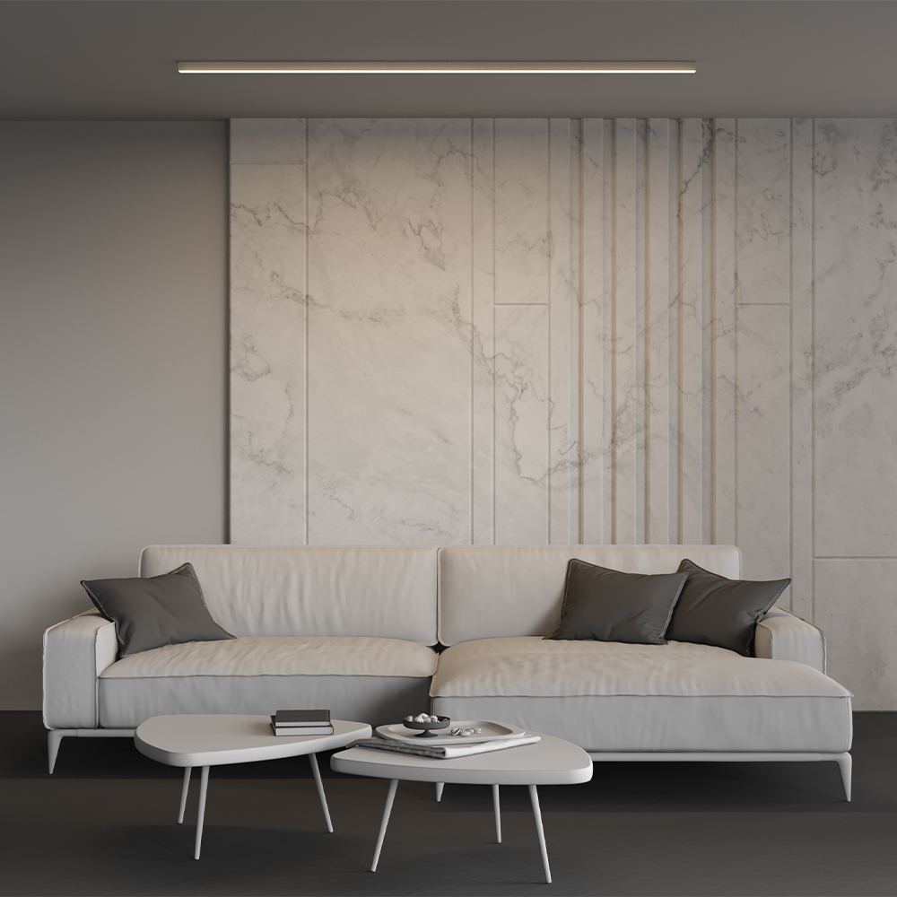 Линейный накладной светильник Maytoni Technical 3000K 35x35 (Серебро, 2 м) LL311007