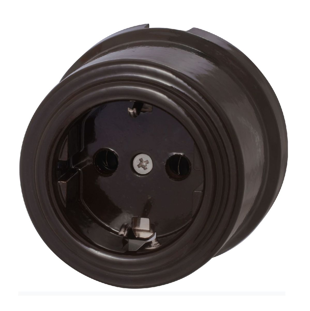 Розетка с заземляющим контактом Bironi Лизетта B1-101-02