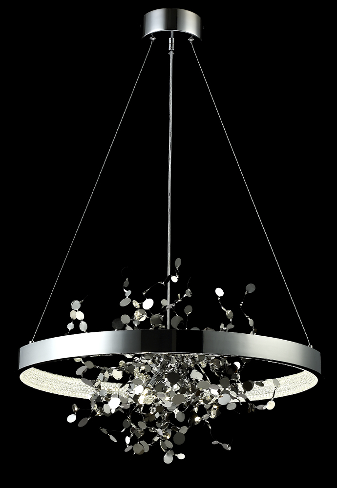 Подвесная люстра Crystal Lux GARDEN SPLED+3 D600 CHROME