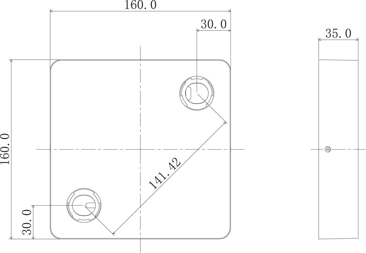 Основание для накладного светильника Donolux DL18629/SQ2 Kit W Dim