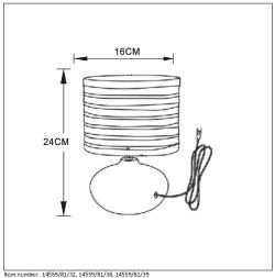 Настольная лампа Lucide Tina 14559/81/36