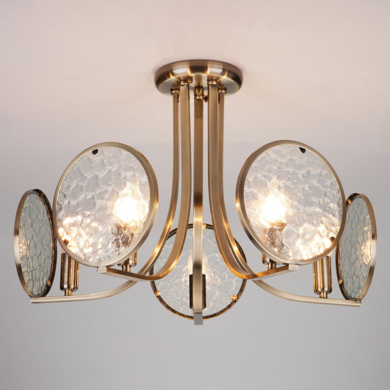 Потолочная люстра Eurosvet Cyrus 60073/5 античная бронза