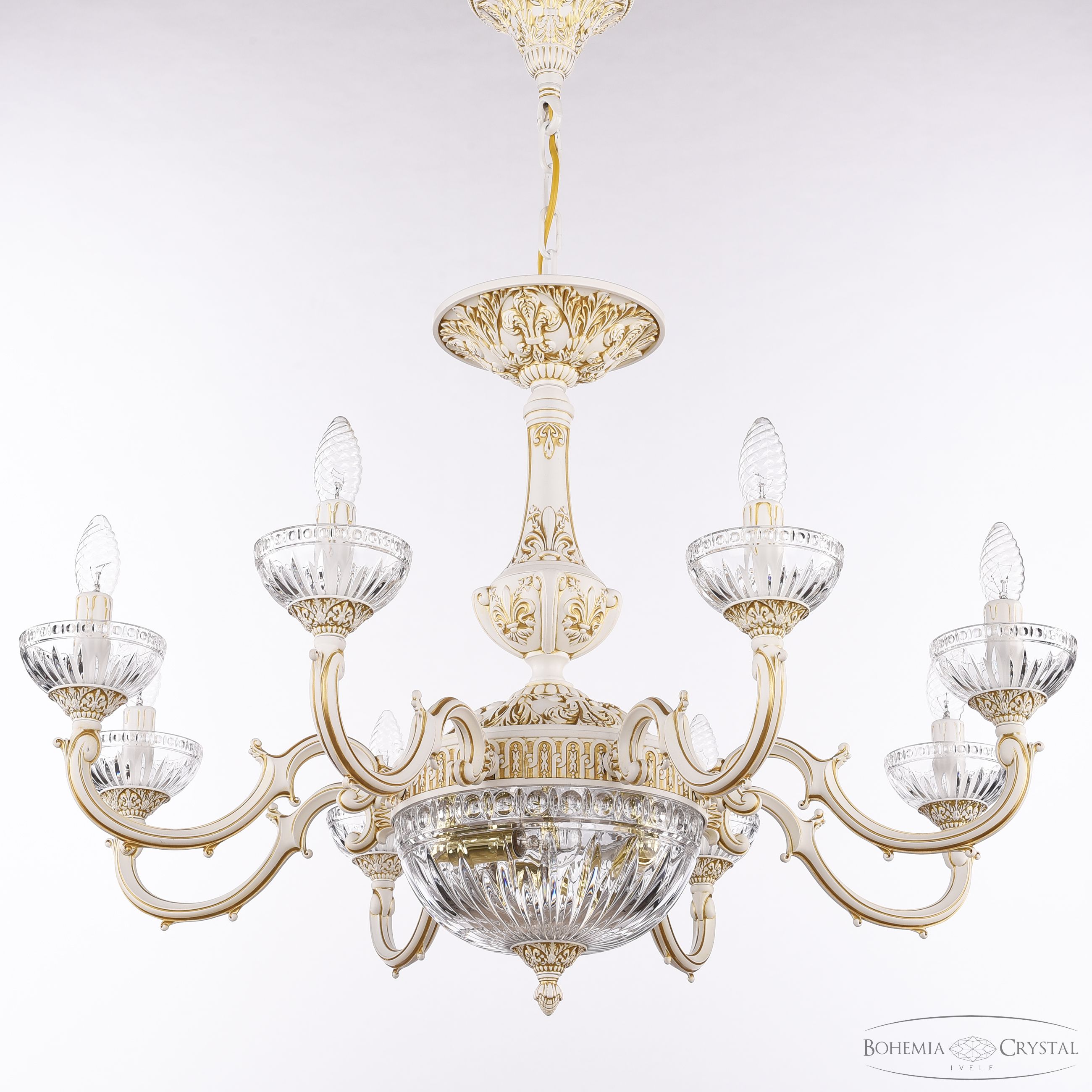 Подвесная люстра Bohemia Ivele Crystal AL78101P/8/250 WMG P Clear/M-1G