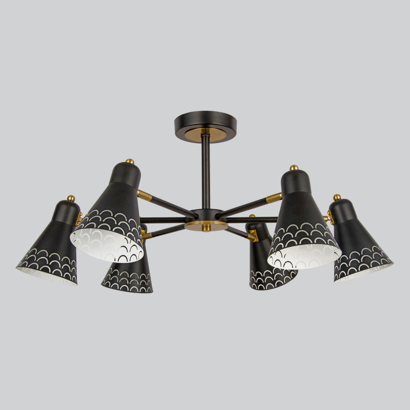 Люстра на штанге Eurosvet 70100/6 черный