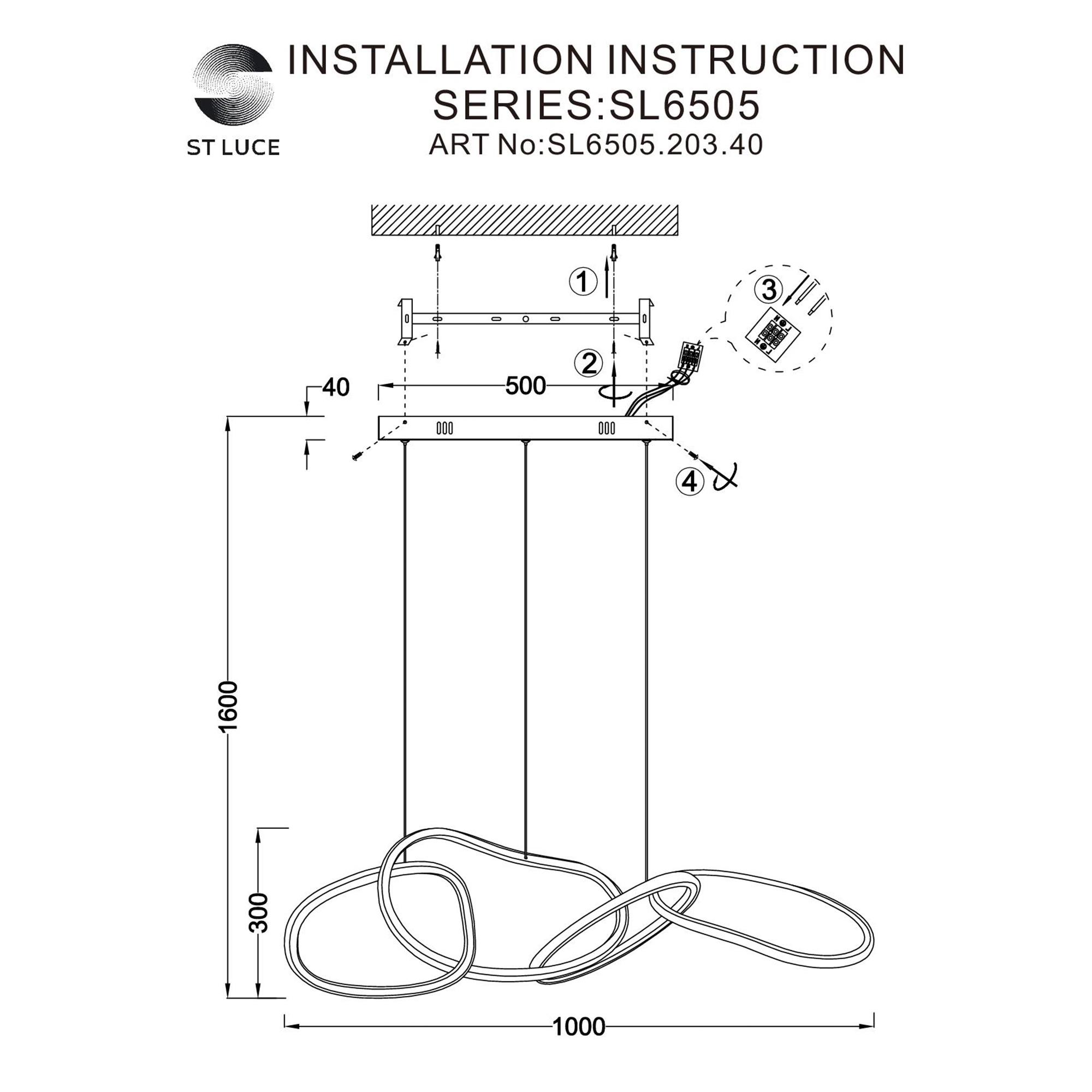 Подвесной светильник ST Luce Abra SL6505.203.40
