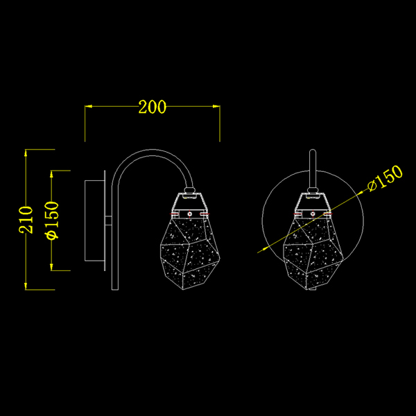 Бра Delight Collection Crystal rock OB820083-1C (MD-020B-wall chrome)