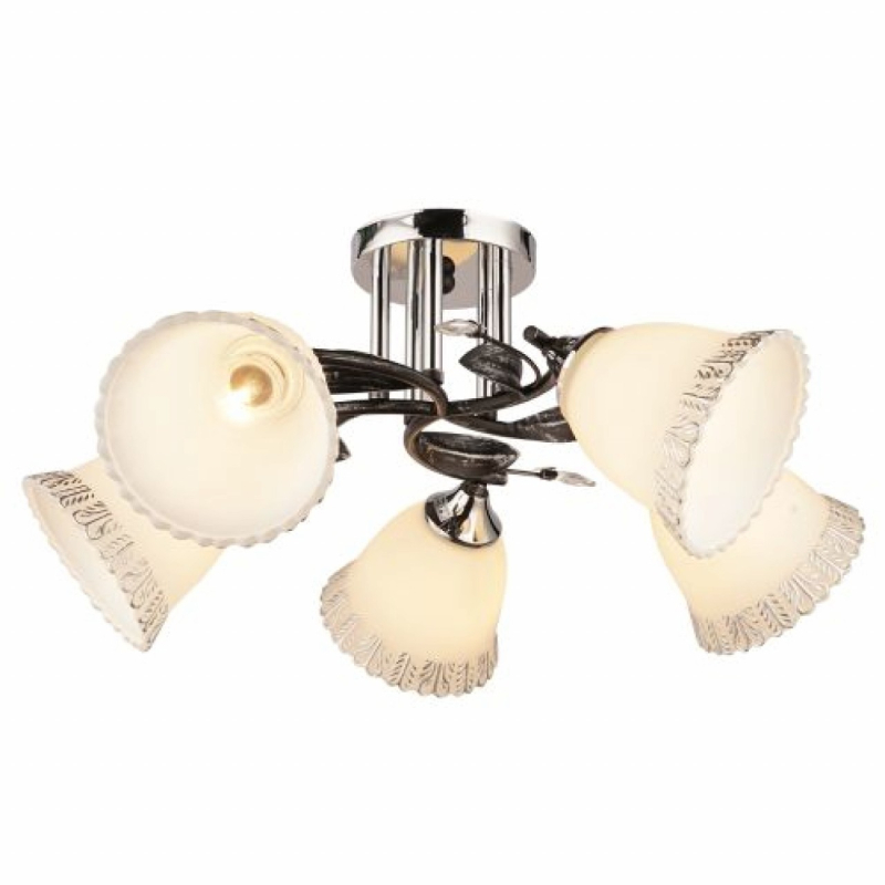 Потолочная люстра IMEX MD.2876-5-S WENGE+CH