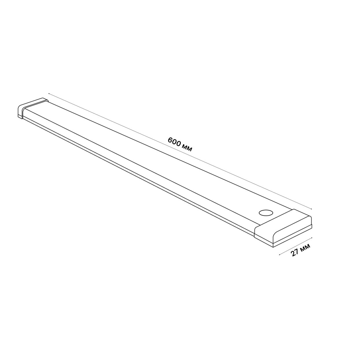 Светодиодный мебельный светильник Uniel ULI-F49-8W/4200K SENSOR IP40 SILVER UL-00011967