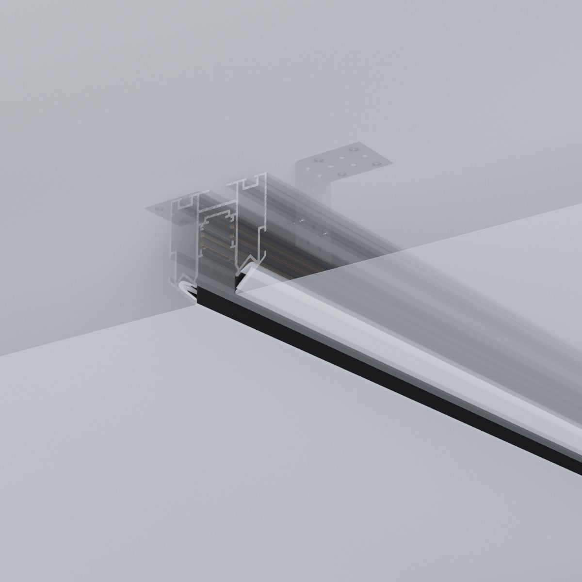 Крышка боковая 2шт Arlight MAG-ORIENT-COVER-SIDE-STR-2000 (BK) (Пластик) 059605