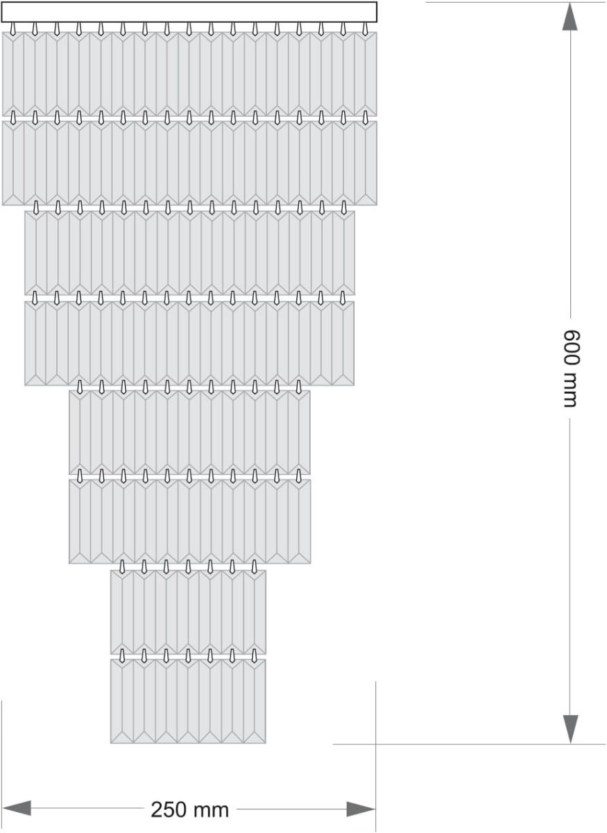 Каскадная люстра Kutek Ellini ELL-PLM-6(Z)250/II