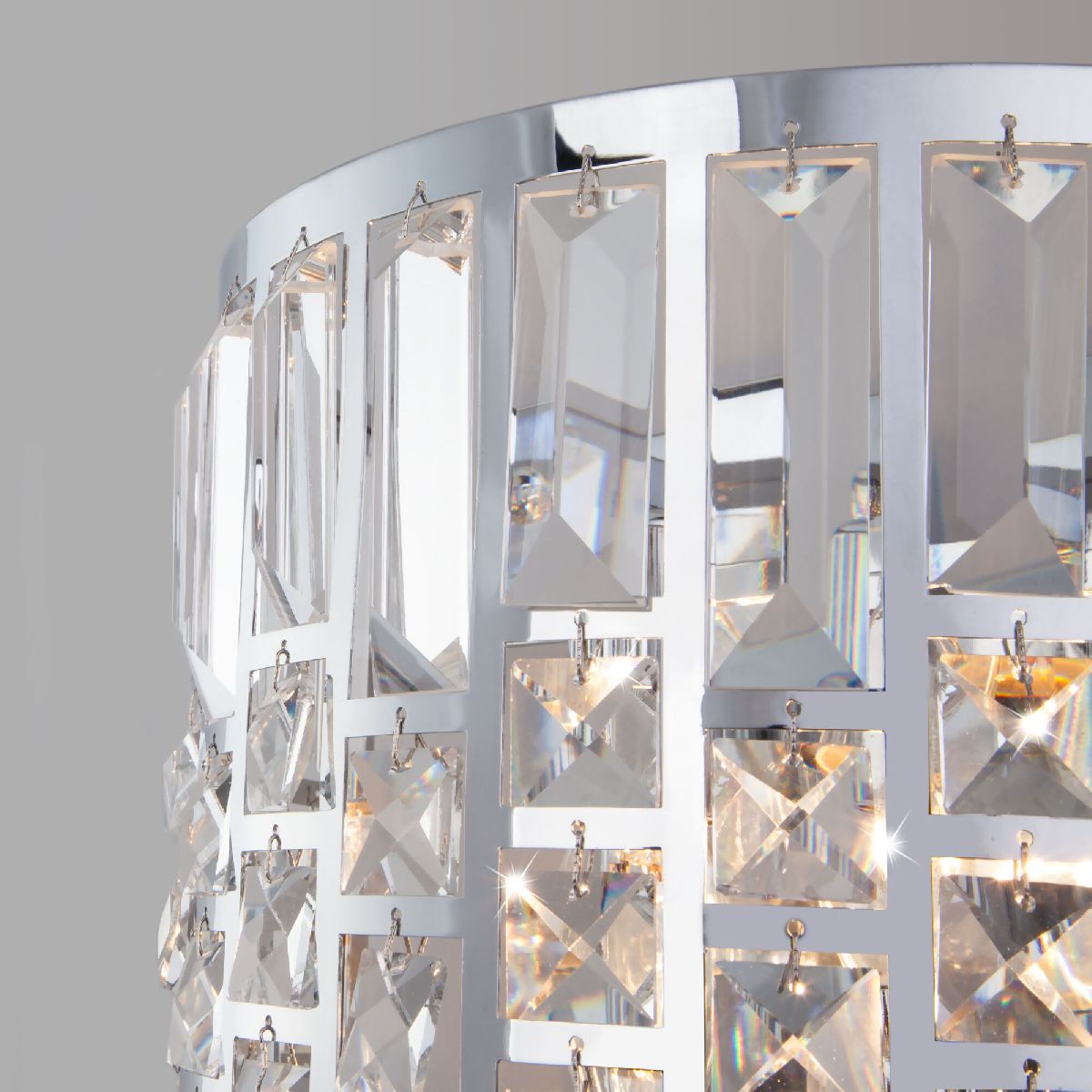 Настенный светильник Eurosvet Lory 10125/2 хром/прозрачный хрусталь Strotskis (10116/2) a055327