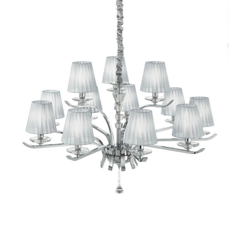 Подвесная люстра Ideal Lux Pegaso SP12 Argento 164205