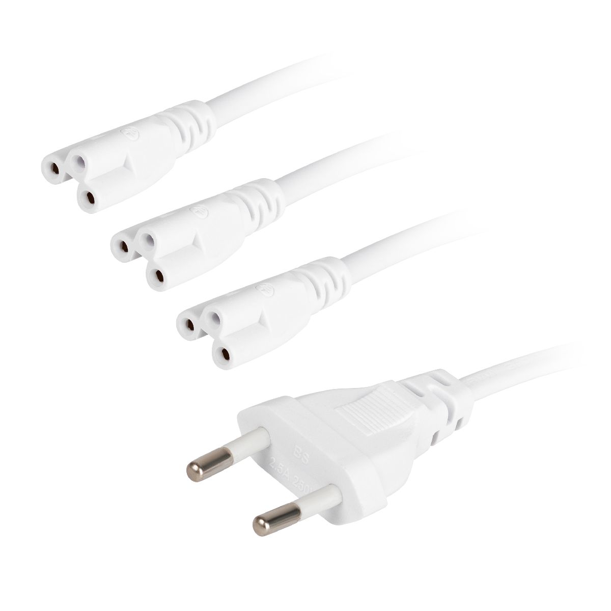 Разветвитель сетевой для линейных светильников Эра 3х IEC C5 3pin+timer (4/8/12 H) 2 м Б0066949