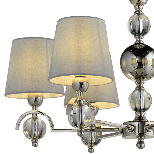 Подвесная люстра Lumien Hall Амелия LH1037/6P-NK-WT