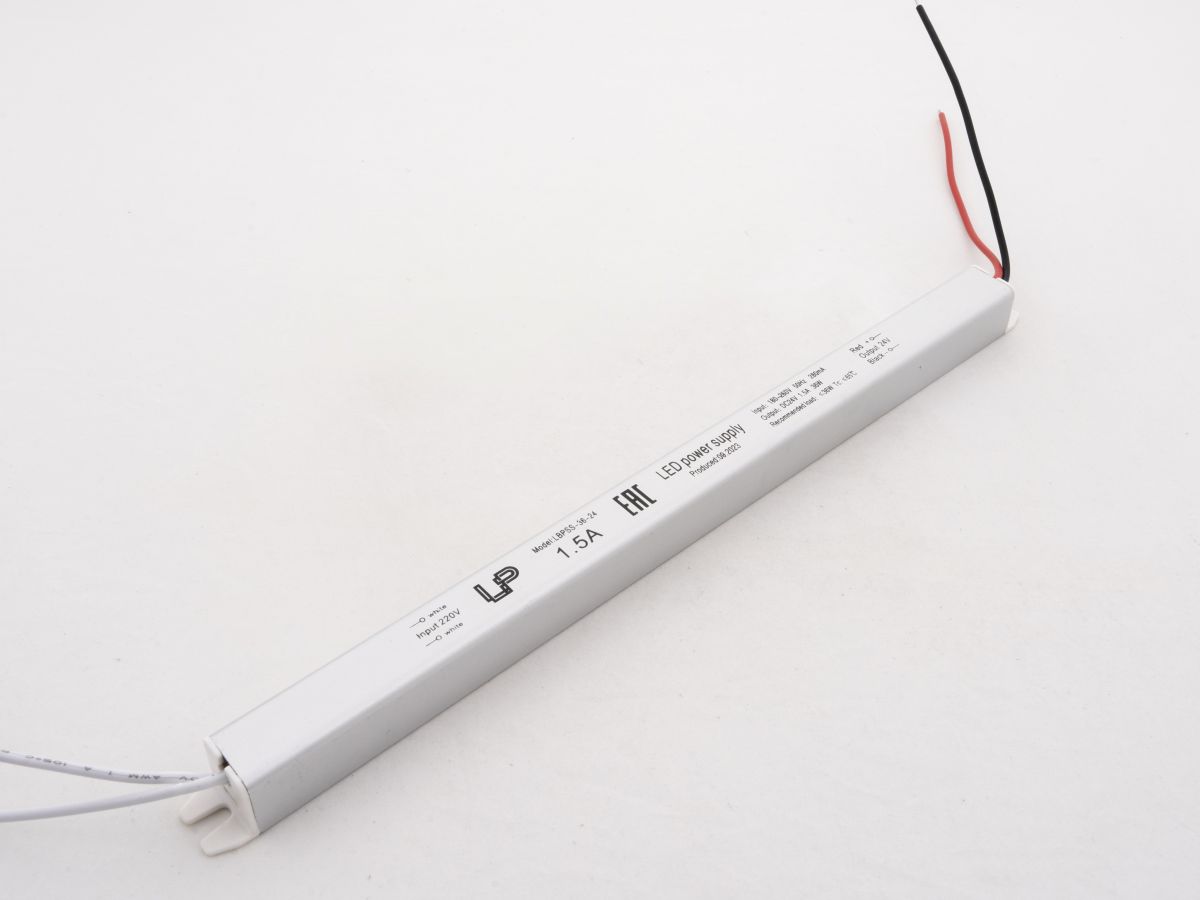 Блок питания LEDS POWER 36Вт 24В Super Slim 390119