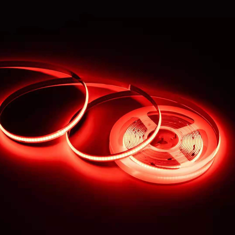 Светодиодная лента Apeyron 24В 11Вт/м COB, 352д/м IP20 5м красная 00-355