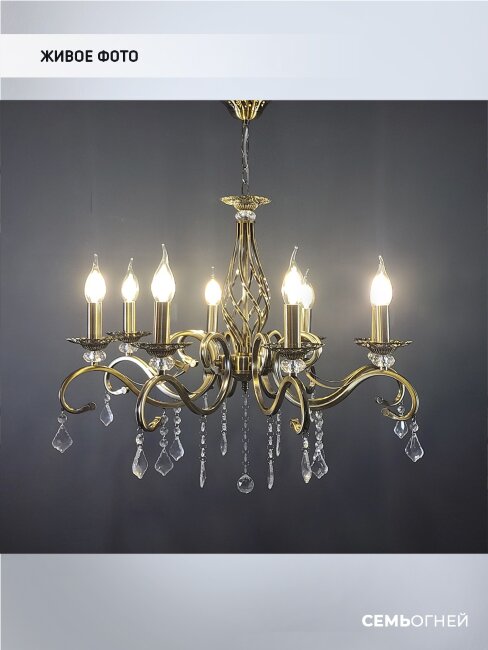 Подвесная люстра Wedo Light Aelita WD3529/8H-AB-CL