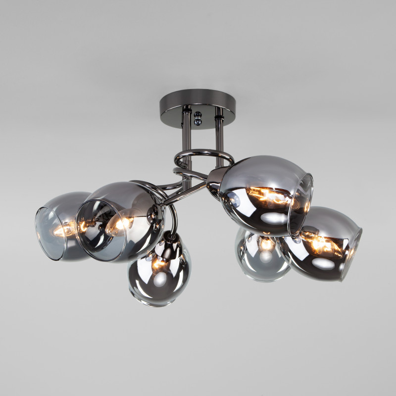 Люстра на штанге Eurosvet 30171/6 черный жемчуг