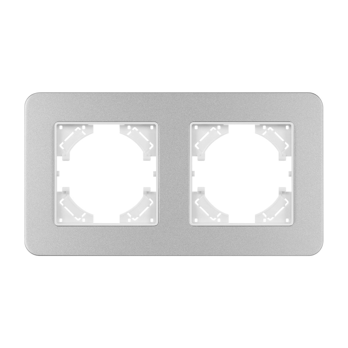 Рамка на 2 поста алюминиевая Arlight FRM-AKIRY-SFAL-2-SR 049737