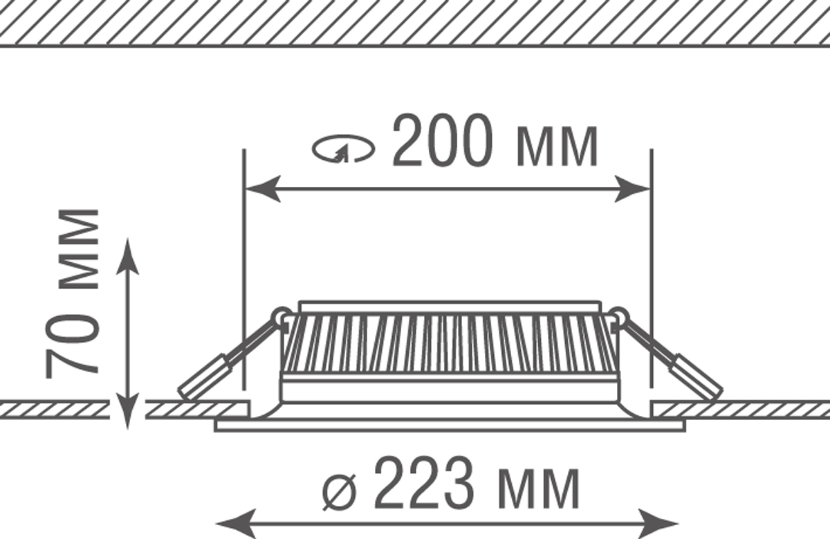 Встраиваемый светильник Donolux Ritm DL18891NW30W